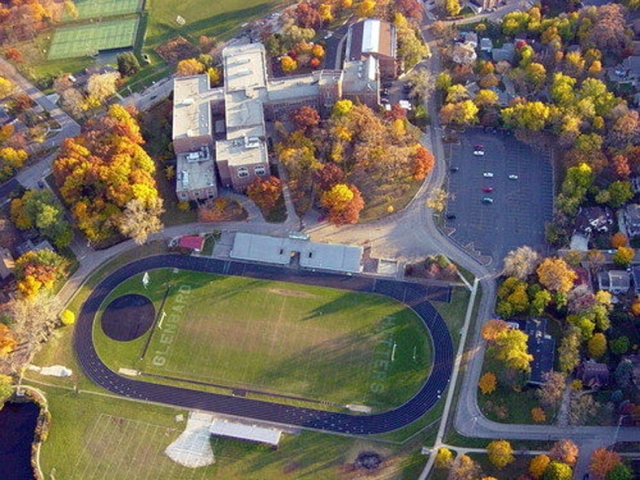 Aerial photo of Glenbard West