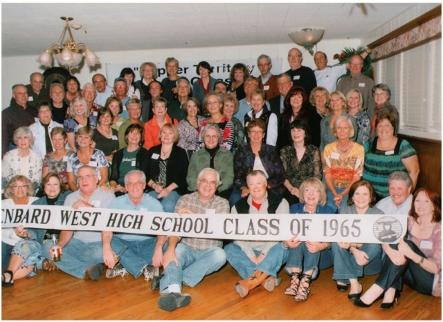 ALL CLASS PHOTO taken at 45th class reunion celebration