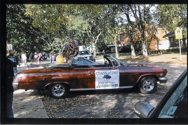 Lead car in 2007 GW Homecoming parade for earlier classes